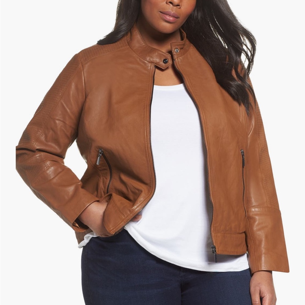 Women's Brown Leather Jacket